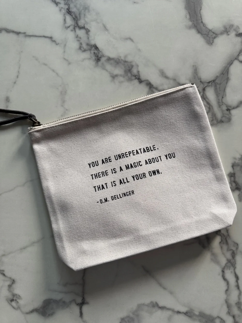 Sugarboo Zippered Bag Pouch Inspirational Quote